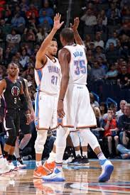 Several clippers players were former thunder players. Thunder Vs Clippers March 9 2016 Oklahoma City Thunder Thunder Oklahoma City Thunder Okc Thunder
