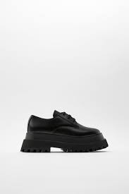 sapato plano oxford com plataforma zara brasil sapatos tenis todo preto tenis preto