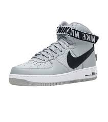Nike Air Force 1 Mens Black High Top Nike Air Force 1 High 07 Men S High Top Sneaker Adjustable Ankle Strap With Large Nike Branding Leather Upper Lace Closure Perfor Nike Sneakers Nike Air Force
