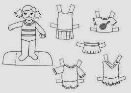 Educacion Infantil Fichas Para Colorear Prendas Y Recortables Paper Dolls Teaching English Kids