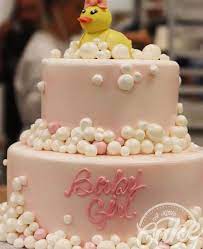 Our custom baby shower cakes can be prepared to your specifications and themed to fit any age party. Baby Shower Cakes
