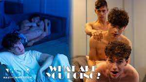 Nastytwinks - What Are You Doing - Benvi and Zayne Bright Mess Around  behind Jayden Tayler When He Realizes and Joins