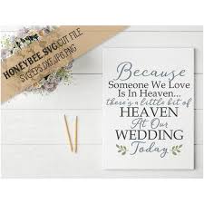 Download A Little Bit Of Heaven At Our Wedding Svg Cut File Stitchtopia