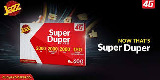 There are 4 different ways to load your mobily balance but the most famous one is still recharging the card by dialing the mobily recharge code. Jazz Super Duper Card Offers Exciting Incentives In Rs 600 For 30 Days Cells Pk