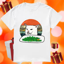 Cat At Dinner Table Meme Shirt Hoodie Sweater V Neck And Tank Top Meme Shirt Shirts Meme Tank Tops