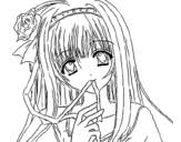 Draw and paint big manga eyes. Anime Coloring Pages Coloringcrew Com