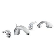 Roman tub faucet replacement,waterfall roman tub faucet,what is a roman tub,roman tub faucet with sprayer,pfister roman tub. Moen 86998 Adler Roman Tub Faucet With Hand Shower Chrome Plumbing Online Canada