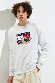 Vintage 90s space jam looney tunes squad sweatshirt full zip hoodie men's mtop rated seller. Tommy Jeans X Looney Tunes Crew Neck Sweatshirt In 2021 Tommy Jeans Crew Neck Sweatshirt Sweatshirts