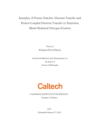 Interplay of Proton Transfer, Electron Transfer and Proton-Coupled Electron  Transfer in Transition Metal Mediated Nitrogen Fixat