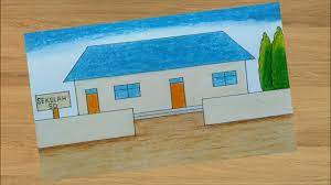 Setelah banyak kejadian tersebut maka sangat diperlukan bagi kepala sekolah Cara Menggambar Sekolah Paling Mudah Dan Bagus Youtube