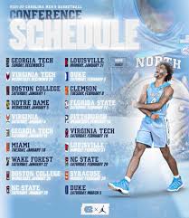 The most comprehensive coverage of ramblinwreck men's basketball on the web with highlights, . Full Unc Acc Men S Basketball Schedule Carolina Blitz