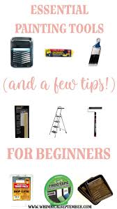 Essential Painting Tools For Beginners Painting Tools Painting Walls Tips Interior Wall Paint
