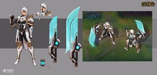 Pulsefire Riven Concept Art In 2020 Concept Art Space Anime Art