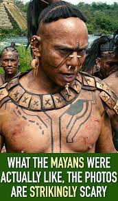 What The Mayans Were Actually Like The Photos Are Strikingly Scary Bearded Tattooed Men Historical People Mayan