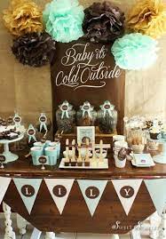 Diy Baby Shower Ideas For Boys Hot Chocolate Party Baby Boy Shower Baby Shower Winter