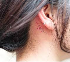 10 Discreet Places To Get A Tattoo Behind Ear Tattoos Flower Tattoo Ear Tattoos