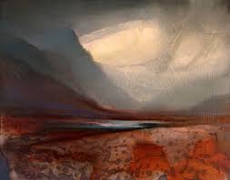 Glencoe By Beth Robertson Fiddes Mixed Media On Wood Panel Scottish Landscape Painting Art Abstract Landscape Painting