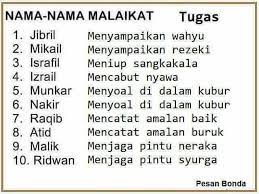 Malaikat diciptakan oleh allah dari cahaya atau nur. Facebook