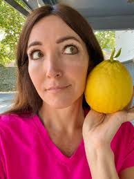 Gigantic lemon from a Palm Springs tree
