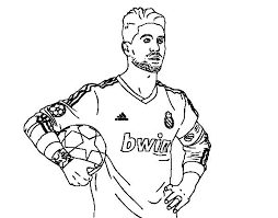 Sergio Ramos Para Colorear Sports Coloring Pages Sergio Ramos Football Coloring Pages