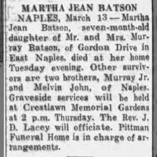Obituary for MARTHA JEAN BATSON