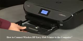 Connect Wireless Hp Envy 5540 Printer To The Computer Printer Wireless Hp Printer