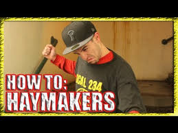 A haymaker is fighting term that means a hard, swinging punch or hit. How To Throw Haymakers In A Street Fight Youtube