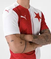 *remembers he'd lost ~2/3s of his slavia followers due to the kúdela thingy* hang on… that was a joke, alright? Galerie Cervena Bila A Orloj Unikly Nove Dresy Slavie Reakce Jsou Bourlive Foto 1 Isport Cz