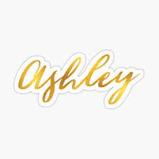 Sticker Ashley Name Redbubble