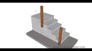 Bolting Wood Handrail Post To Concrete Stairs Can Make Handrail Stronger Youtube Wood Handrail Handrails For Concrete Steps Outdoor Wood Steps