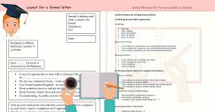 For example, a job application. How To Write A Formal Letter Useful Phrases With Esl Image Eslbuzz Learning English
