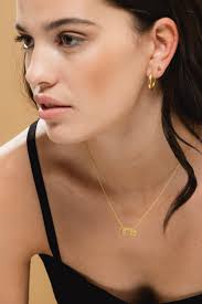 Gold Name Necklace decnt Esme