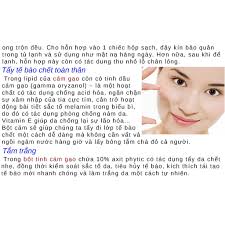 Bột Tinh Cám Gạo Nguyên Chất 1Kg, tắm trắng tẩy da chết ( handmade )