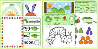 Caterpillar craft by teach preschool caterpillar stamped craft by buggy and buddy toe print caterpillar craft by. Free The Very Hungry Caterpillar Resources Free Support Pack