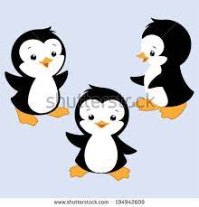 Vector Illustration Of Three Baby Penguins For Design Element By Mumut Via Shutterstock Baby Penguins Penguin Art Penguins