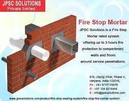 Firestop Mortar Included A Restrictive Mix Of Gypsum And Bond Cfs01 Mortar Is Composed Considering Establishment Comfort Our Var Mortar Fire Fire Protection