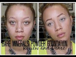 Normal, dry, combination, and oily. Bare Minerals Powder Foundation Review Demo Youtube