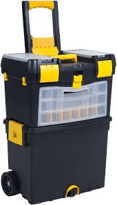 Find the best rolling tool cabinets in 2021 here. Rolling Tool Box With Wheels Foldable Comfort Handle And Removable Top Toolbox Organizers And Storage By Stalwart Stalwart Deluxe Mobile Workshop And Toolbox Amazon Com