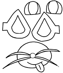 Cat Ear Printable Templates Cat Puppet For Magic Cat And Christmas Stocking Play Cat Template Felt Puppets Puppets
