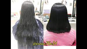 Gaya rambut panjang untuk pria paling keren penata rambut via penatarambut.com. Before After Smoothing Rambut Pendek Berkilau By Oxean Salon Youtube