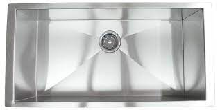 Many people choose an undermount sink because its design makes it easier to clean. 36 Inch Stainless Steel Undermount Single Bowl Kitchen Sink Zero Radius Design