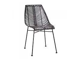 hubsch zwarte rotan stoel met metalen onderstel rotan stoelen stoelen rotan