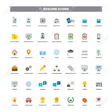 Choose from 1000+ email icon graphic resources and download in the form of png, eps, ai or psd. Cv And Resume Color Flat Icons Royalty Free Cliparts Vectors And Stock Illustration Image 78948508