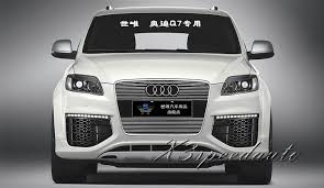 For Audi Q7 2010 2011 2012 Grill Grille Front Center Racing Cover Trim High Quality New Aluminum Alloy Audi Q7 Audi Suv