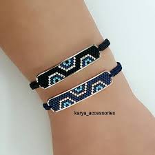 Yeni Nazarliklar Miyuki Miyukibileklik Miyukiboncuk Miyukikolye Miyukikupe Bileklik Nazarbonc Bead Embroidery Jewelry Bracelet Crafts Miyuki Bracelet