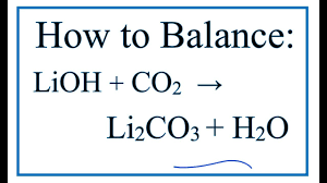 Lithium + oxygen gas → lithium oxide. How To Balance Lioh Co2 Li2co3 H2o Lithium Hydroxide Carbon Dioxide Youtube