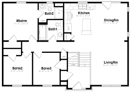 Here are three beautiful house plans with three bedrooms with an area that comes under 1250 sq.ft (116.17 sq. Ranch Split Level Maine Construction Group