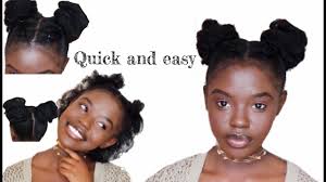 High ponytail on short natural hair. How To Style Short 4a 4b 4c Natural Hair No Gel Needed Youtube