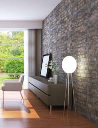 Elegant Living Room With An Exposed Brick Wall Mortonstones Brick Wall Home Decor Interior Elegant Living Room Brick Wallpaper Room Brick Accent Walls