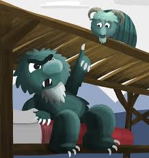L'herbe a l'air plus verte that grass looks greener. Les Trois Boucs Bourrus Bilingual Story With French Audio